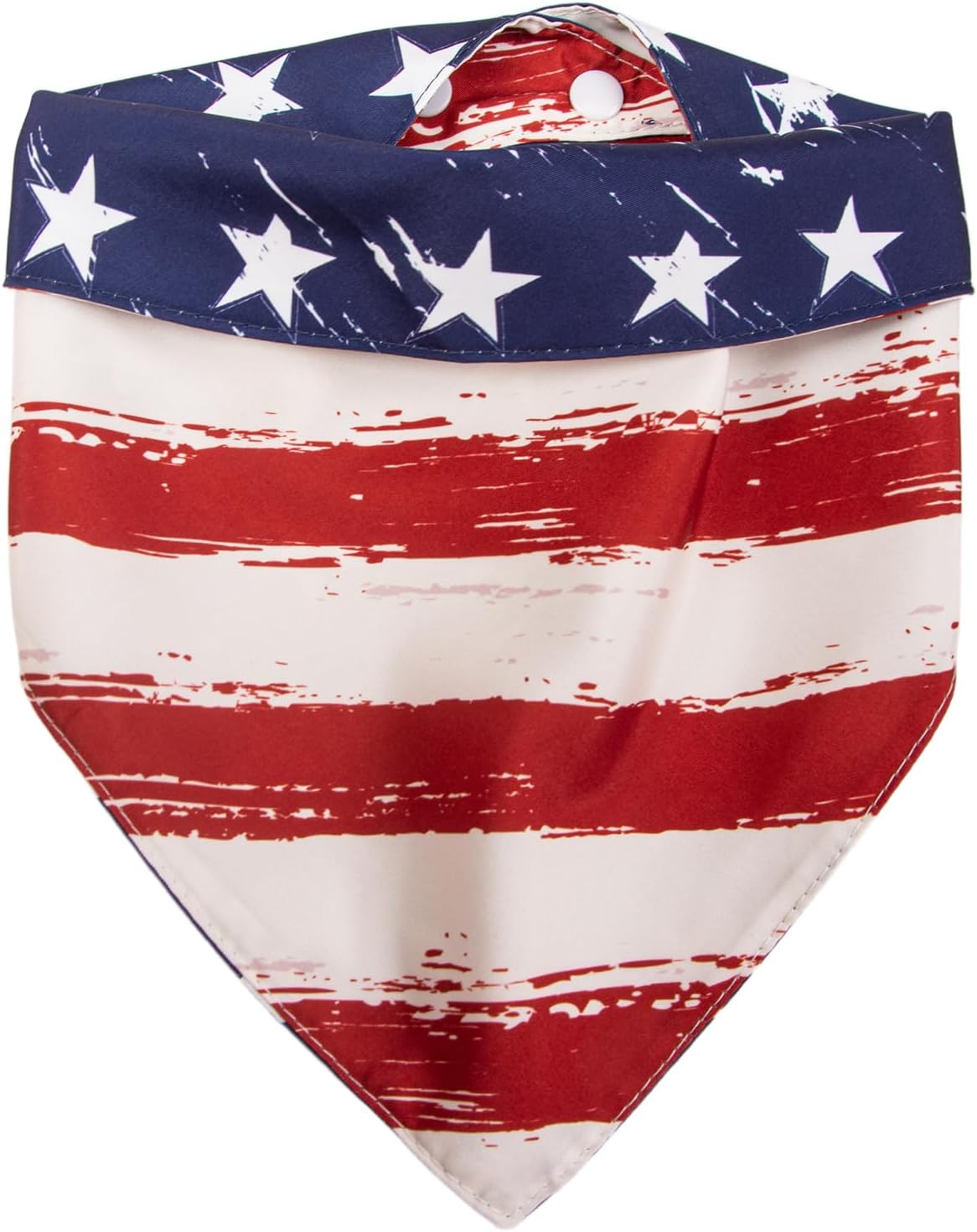 Icemood 2-in-1 vintage patriotic dog bandana front view