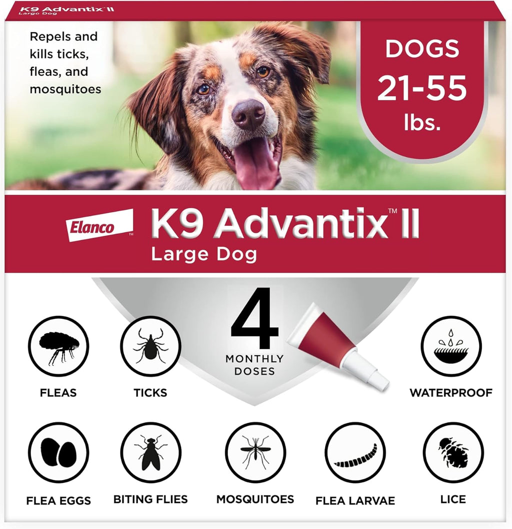 K9 Advantix II Large Dog Vet-Recommended Flea, Tick & Mosquito Treatment & Prevention | Dogs 21-55 lbs. | 2-Mo Supply (Packaging may vary) - Image 10
