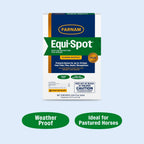 Farnam Equi-Spot authentic USA horse care product box side view with clear branding