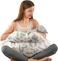 Battop nursing pillow front view showing ergonomic U-shape