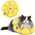 Cat Cone Collar,Cute Waterproof Cat Recovery Collar,Anti-Bite Lick Wound Healing Safety Elizabethan e Collar for Cats,Purple Flower All-Season Style... - Image 10