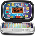 VTech Play Smart Preschool Laptop Black front view open screen showing learning interface