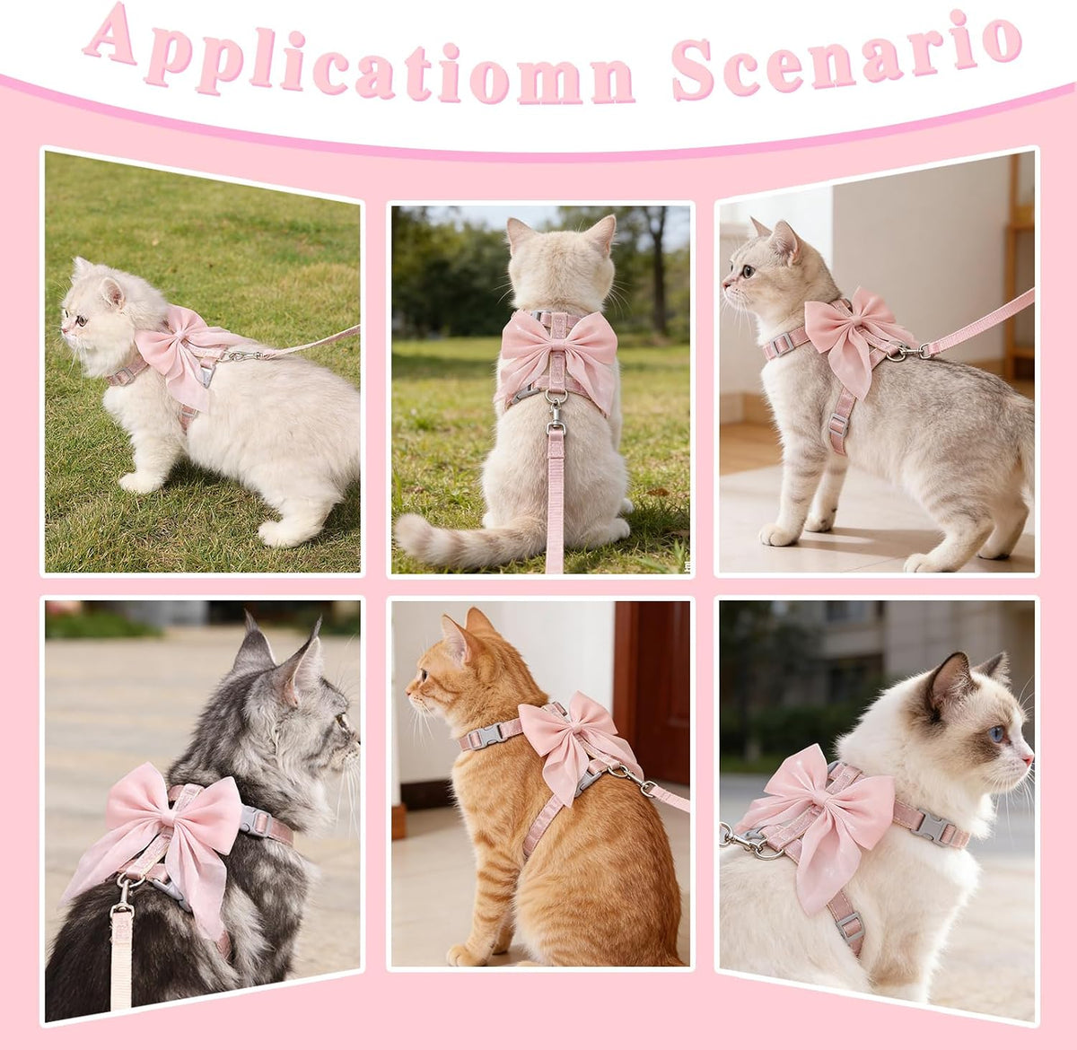 Premium imported Tensho pink pet vest and leash set for small dogs and cats.