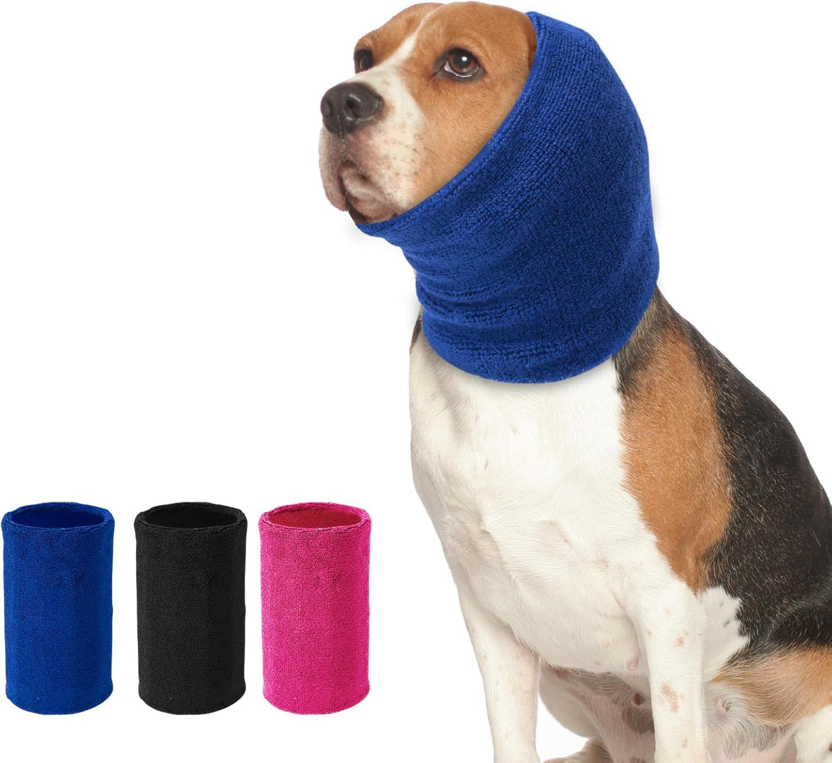 SLSON dog ear muffs noise protection blue small front view premium pet anxiety relief