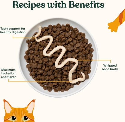 Twelve pack digestive care cat mousse packaging layout