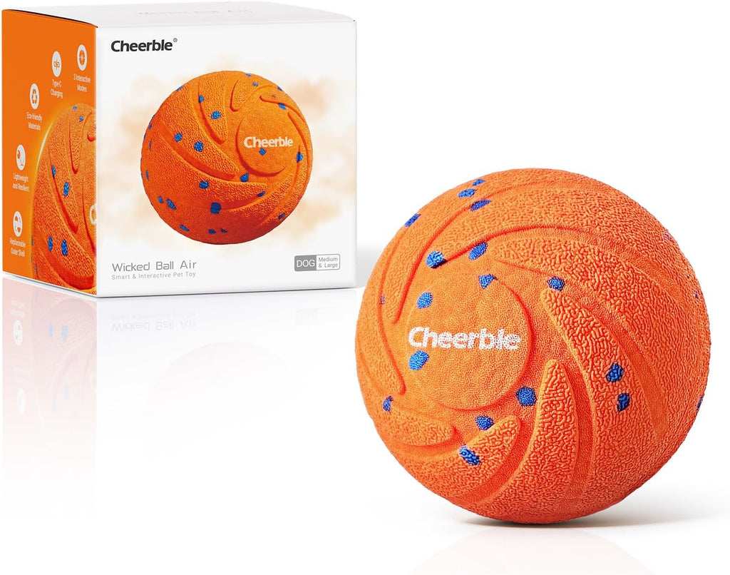 Cheerble Smart Interactive Dog Toy, Wicked Ball AIR, Automatic Moving, Bouncing, and Rotating, E-TPU Material, IPX7 Waterproof Rating, Active Rolling Ball for Puppy, Medium and Large Dogs - Image 11