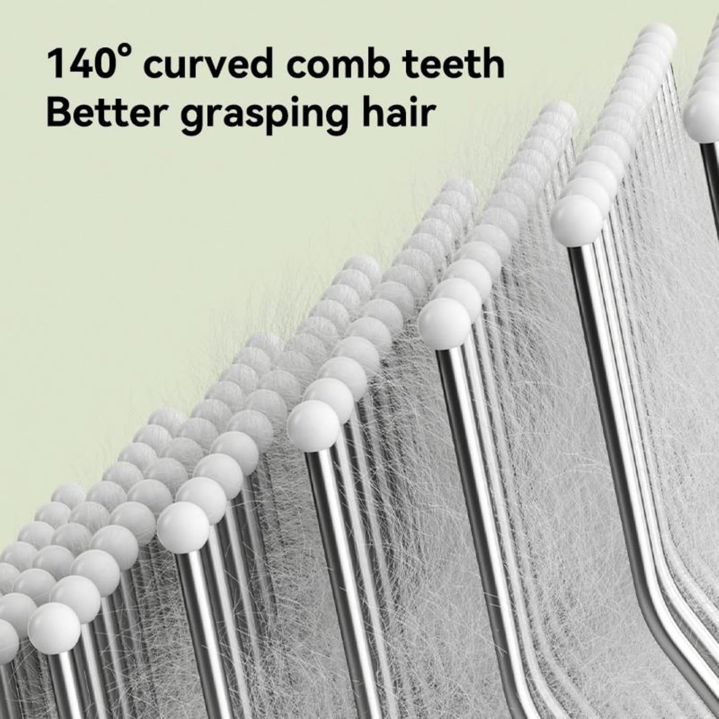 Using the Ziofy self cleaning brush button to release fur