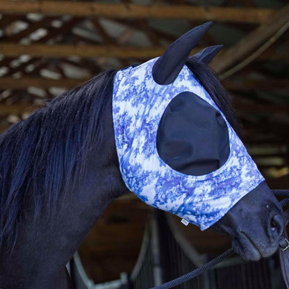 Jeffers Lycra Horse Fly Mask w/Ears, Full Size - Breathable Lightweight Snug Fit Horse Face Covering, Mesh Eyes & Ears, Forelock Hole, UV Protection, Pasture & Riding Summer Apparel - Party Cheetah - Image 10