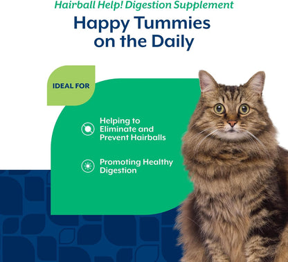 NaturVet veterinarian formulated cat hairball remedy product close up healthy feline digestion