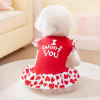 XPUDAC small pet clothing set displayed to show vibrant summer colors