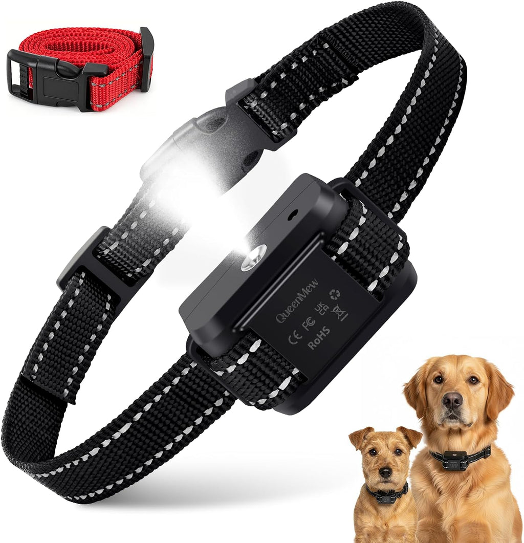 Citronella Dog Bark Collar, Dog Bark Collar for Large Medium Small Dogs, Bark Collar with Adjustable Spray & Sensitivity, Rechargeable Anti-Bark Collar for Dogs with Safe, 2 Collar Straps(Black) - Image 1
