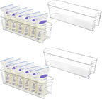 Vtopmart breastmilk storage container 4 piece set front view