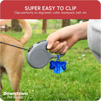 Thick leak proof pet waste cleanup bags roll closeup