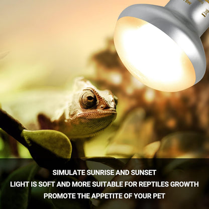 Close up of the high quality E26 screw base on the REPTI ZOO reptile heating light.