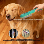 Negative ion flea comb for shaggy dogs and cats
