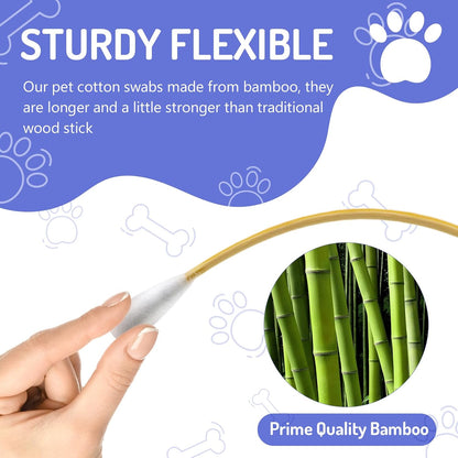 Close up of Accesfire professional pet ear cleaning swabs
