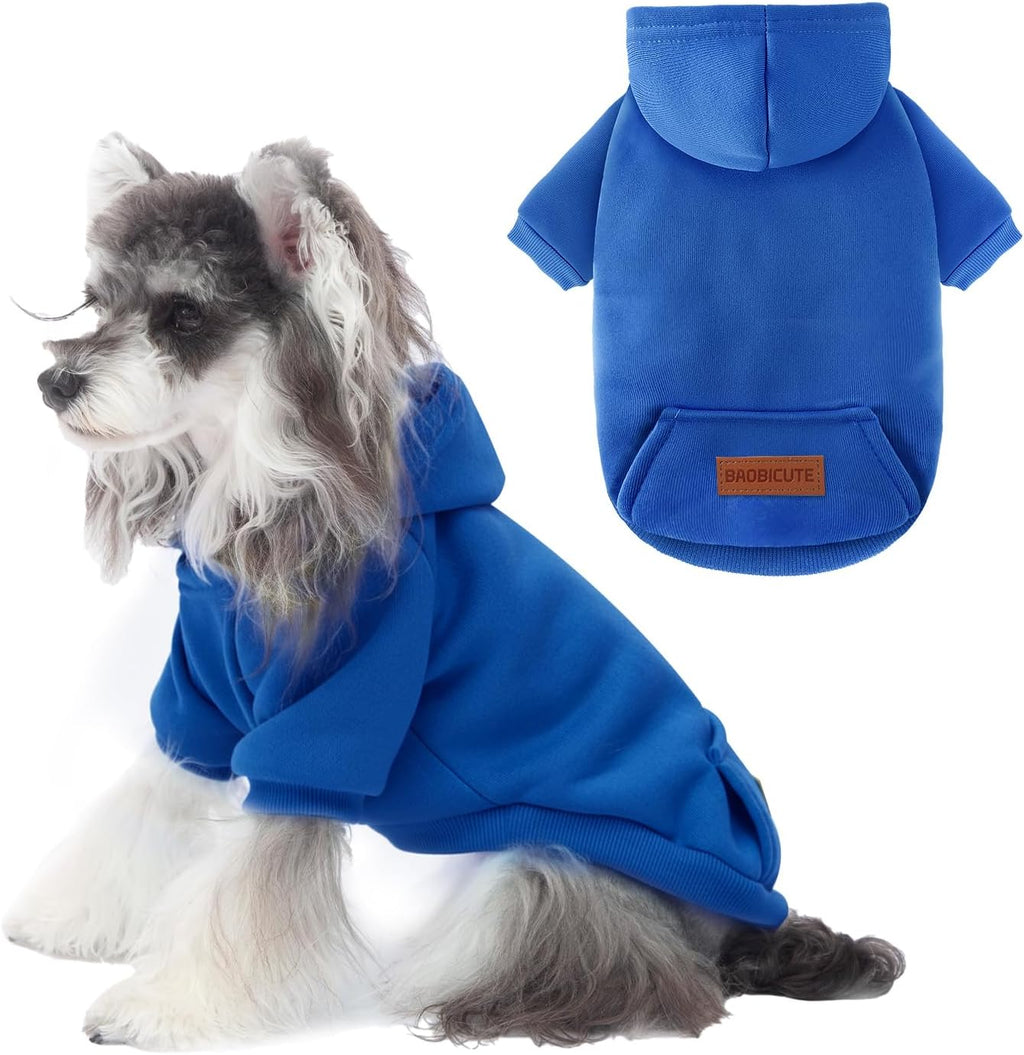 2 Pack Dog Hoodie Warm Hood Dog Sweater Cold Weather Small Dogs Sweatshirt Comfort Pet Clothes for Small Medium Dogs with Pockets Cats Chihuahua Clothes for Male Female Girl Boy Sporty Daily Wear - Image 11