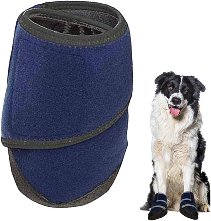 Healers Petcare medical dog boot front view blue