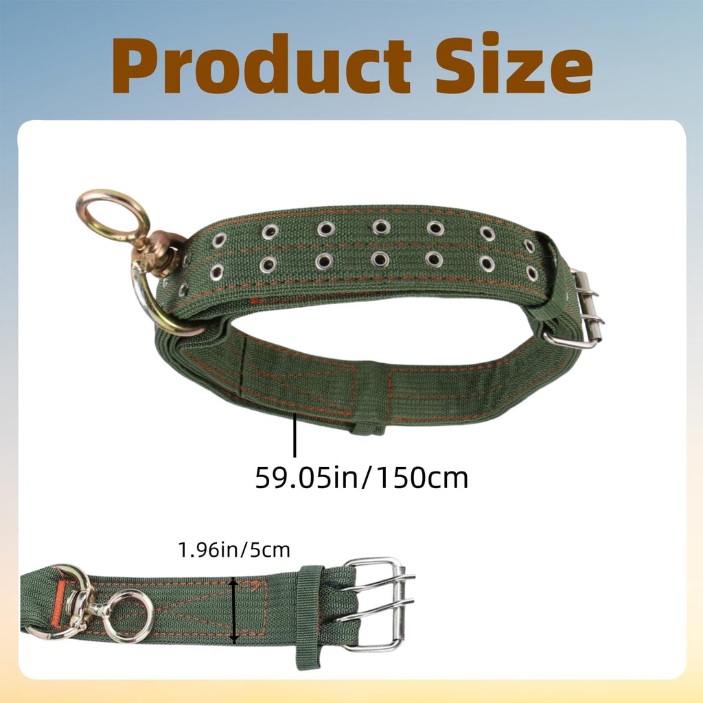DOITOOL adjustable livestock neck strap showing the four layer thickened nylon material close up