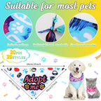 Colorful Adopt Me dog triangle scarf for large dogs