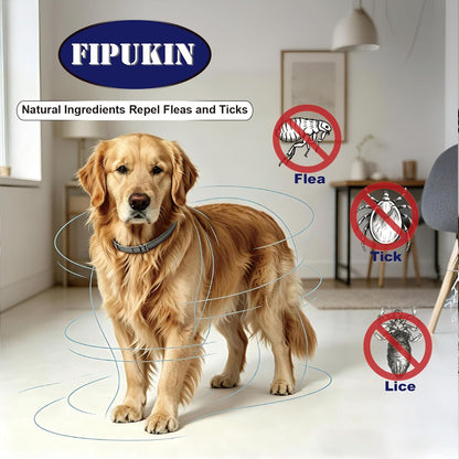Fipukin dog collar with included tick removal tool