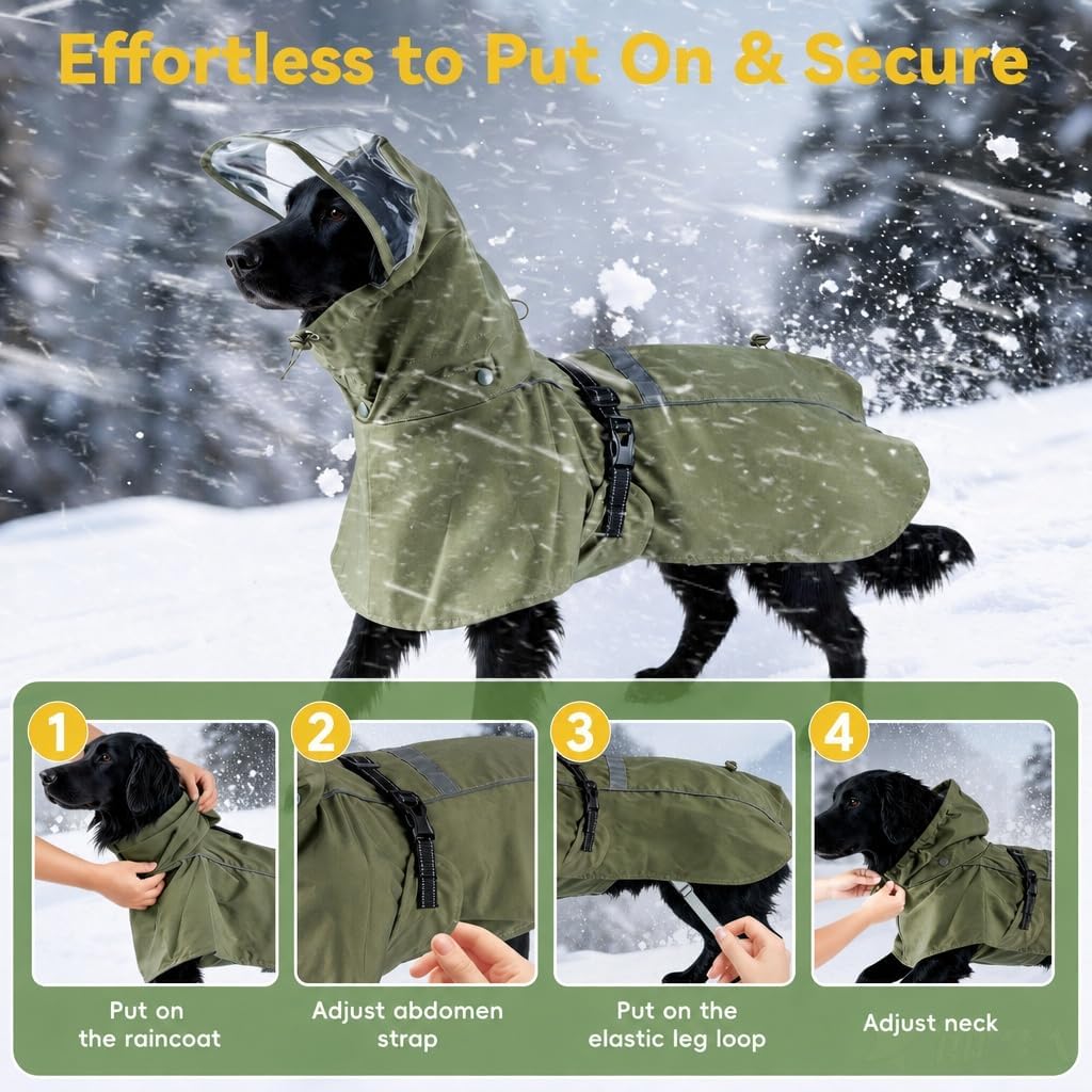 Rynvale Studio heavy rain dog poncho folded neatly inside storage bag