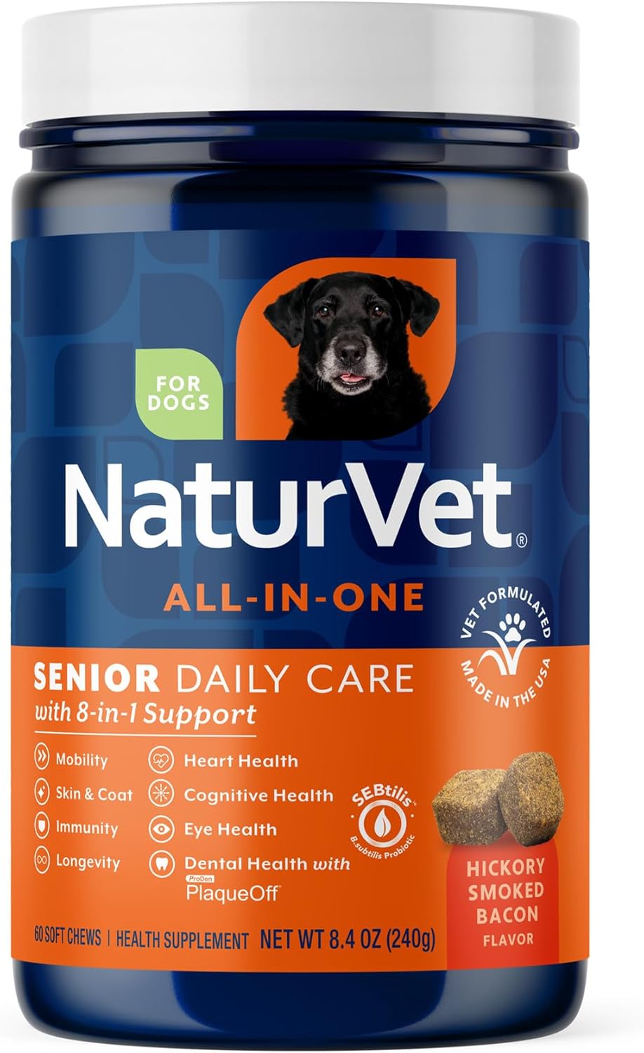 NaturVet All-in-One Dog Supplement - for Joint Support, Digestion, Skin, Coat Care - Dog Multivitamins with Minerals, Omega-3, 6, 9 - Wheat-Free Vitamins for Dogs - 120 Soft Chews - Image 9