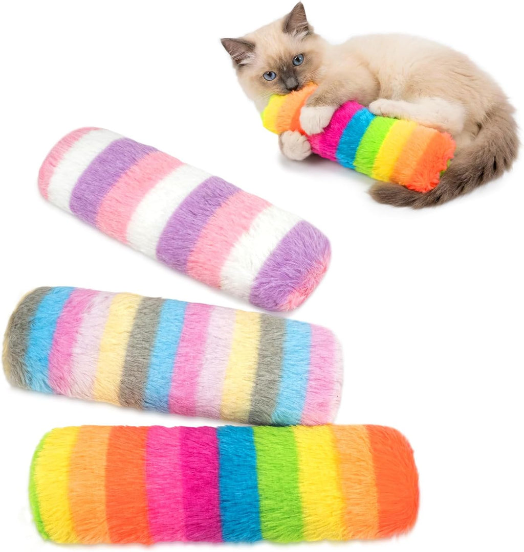 Durable cat exercise toy with catnip inside