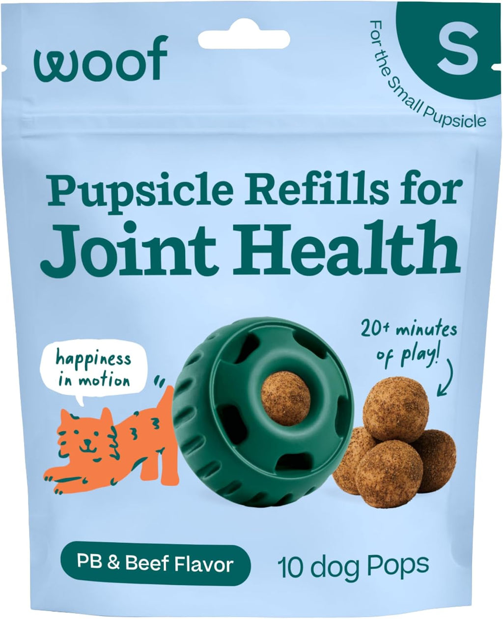 WOOF Pupsicle Refill Pops for All-in-1 Health - Long-Lasting Multivitamin Refills for The Pupsicle Toy - with Vitamins A, B, D, Iron, Magnesium, and Fiber - Large Pops - 7 Count - Image 15
