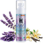 Mekseks dog cologne spray front view for long lasting pet freshness.