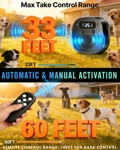 Waterproof outdoor dog bark stopper by Glimzify