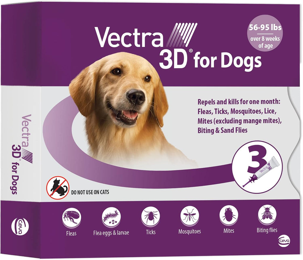 Authentic imported pet health flea treatment application instructions view