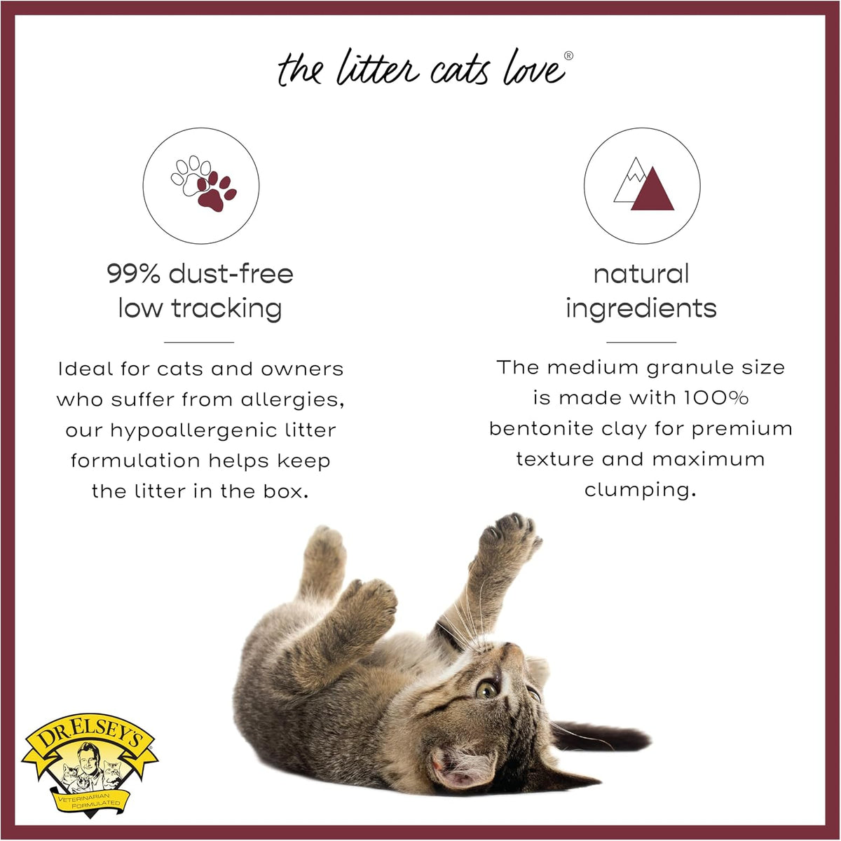 Hard clumping action demonstration of Dr. Elsey's cat litter