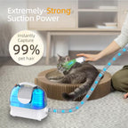 SpeedBoost de-shedding brush head removing loose hair from a dog coat.