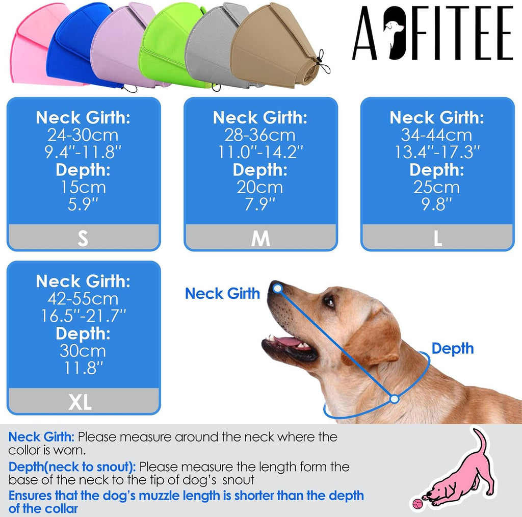Adjustable breathable mesh Elizabethan collar alternative for dog surgery recovery