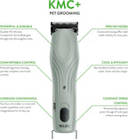 Wahl KMC Plus heavy duty dog grooming clipper showing the textured ergonomic housing.