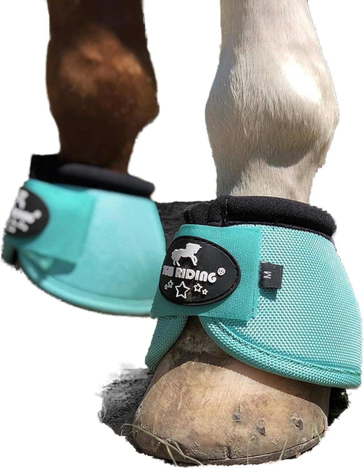 2520D Horse Bell Boots No-Turn Horse Bell Boots, Equine Ballistic Hoof Overreach Bell Boot, Pair - Image 9