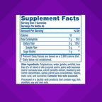 Vitafusion FiberWell berry and peach flavored gummies closeup