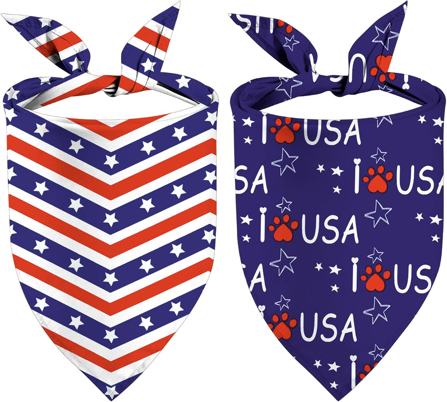 Demonstration image showing how to easily roll and tie the GHSJYO triangle dog kerchief safely