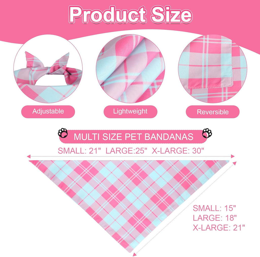 Agroon durable polyester dog bandana folded as triangle