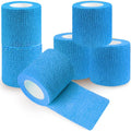 Qumy self-adhesive bandage wrap 6 pack blue rolls