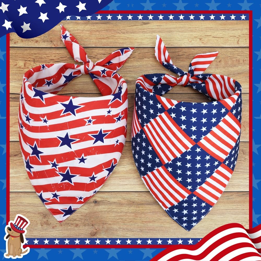 Vivifying brand American themed pet apparel on a white background