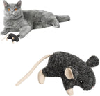 SPOT Big Mouse Bertha Cat Toy with Catnip - Lifelike Plush Mouse, Crinkle Sound, Large 7in Size, for Cuddling, Chasing, Playing - Assorted Colors - Image 15