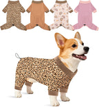 Glittme 4 Pack Dog Pajamas for Small Dogs Girl Boy, Soft Stretchy Puppy Onesies Jumpsuit, Breathable Pet Pjs Clothes for Sleeping & Anti-Shedding, Cute Doggy Apparel Vest - Image 12