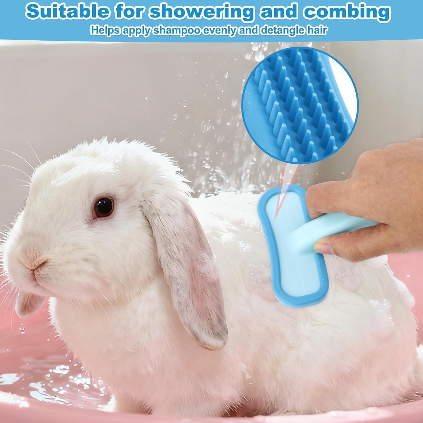 Fukaisu pet grooming comb packaging details showing the thirteen point five by nine centimeter dimensions.