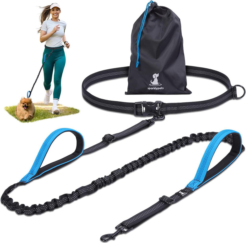 SparklyPets Hands Free Double Dog Leash - Dual Leash for Medium and Large Breeds - Lead for 2 Dogs with Padded Handles, Reflective Stitches, No Pull, Tangle Free - Image 12