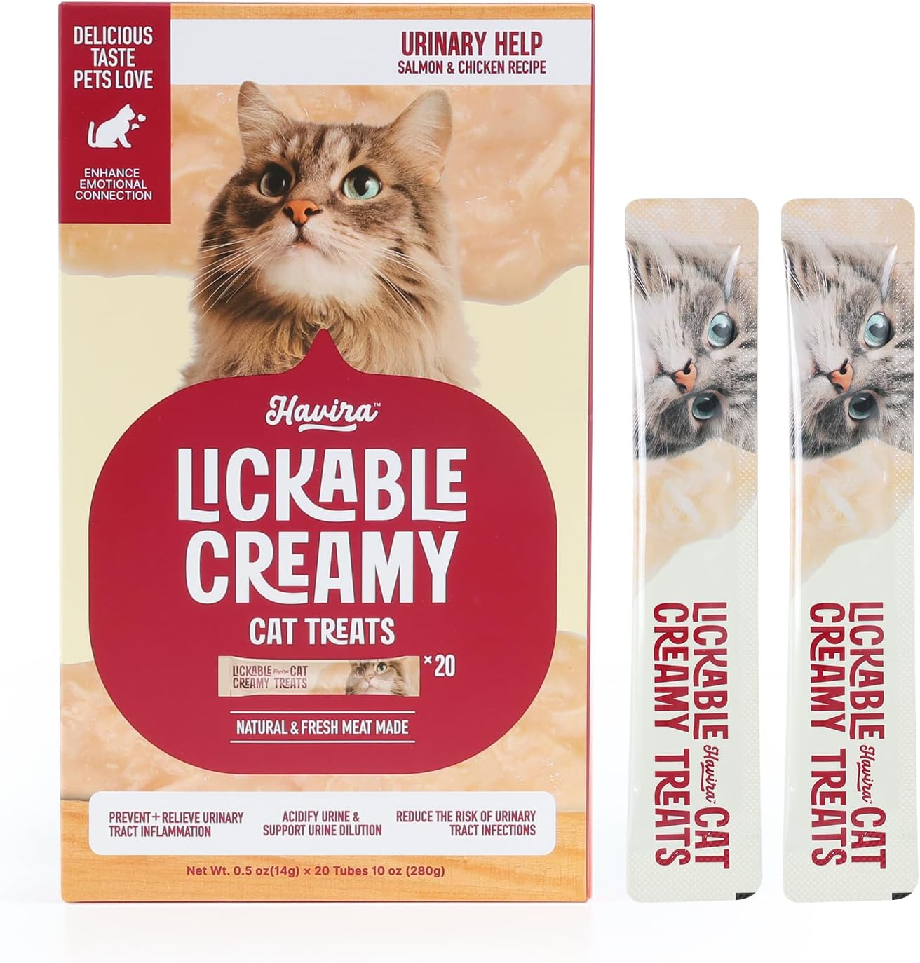 Premium imported USA Havira creamy cat snacks authentic original box