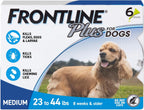 FRONTLINE Plus Flea & Tick Spot Treatment for Medium Breed Dogs 23-44 lbs. (Blue) Count of 3 - Image 10