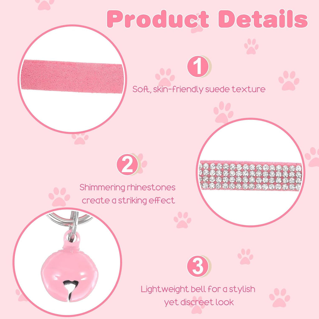 Feline shaped safety breakaway buckle detail on the premium pet collar.