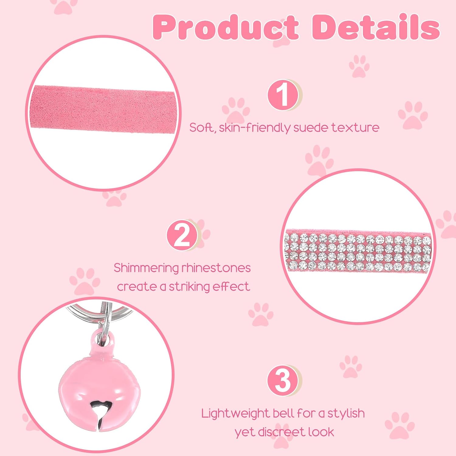 Feline shaped safety breakaway buckle detail on the premium pet collar.